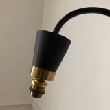 Tablet floor lamp and magazine holder with diabolo