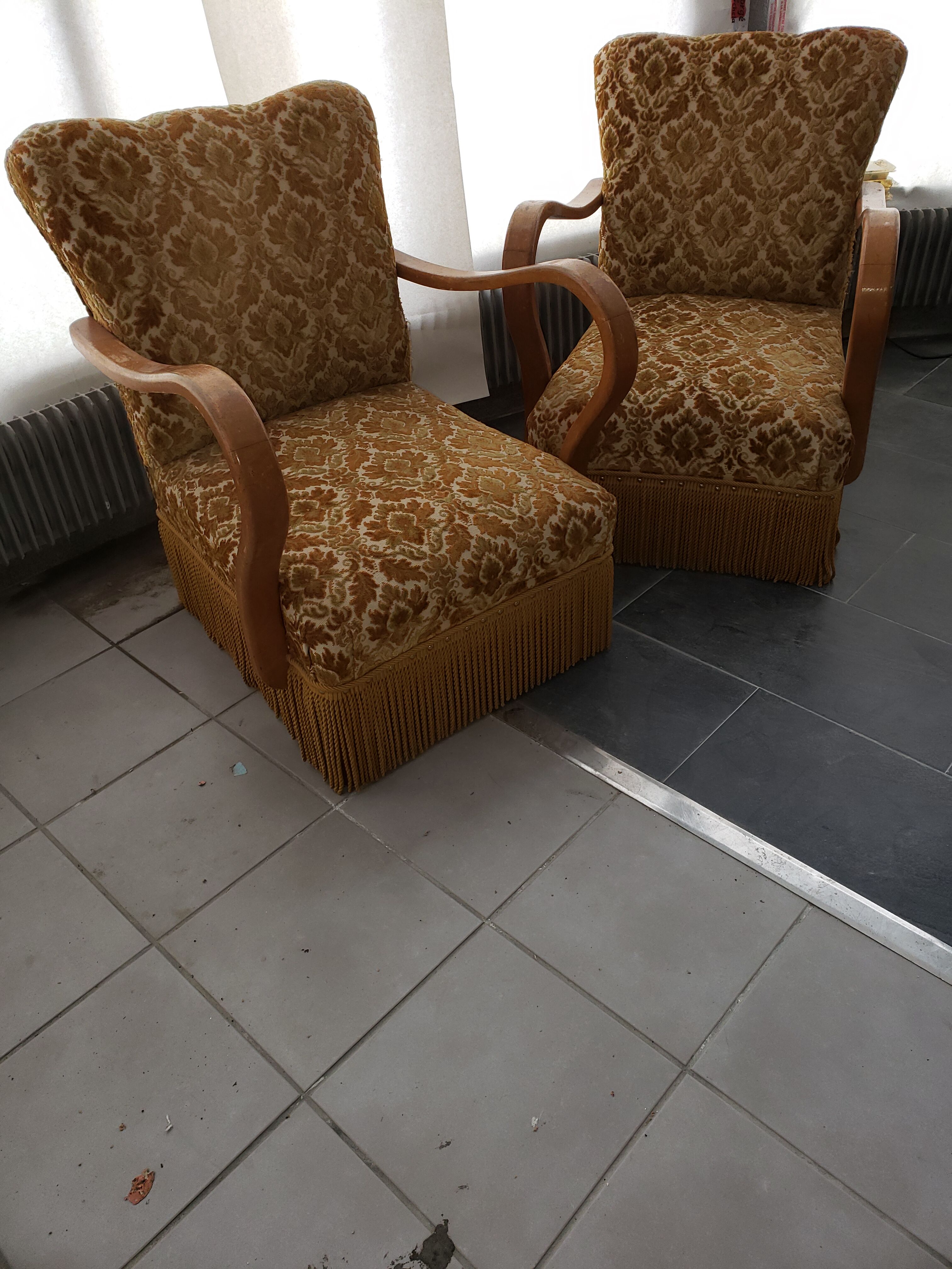 Pair of armchair art deco vintage 50 years