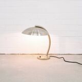 Vintage silver metal bauhaus desk lamp