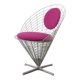 "K2" Cone chair in wire by Verner Panton / Plus Linje