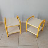Pair of 80s bedside tables