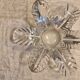Crystal bowl Art Vannes France – floral design – 1950s–1970s