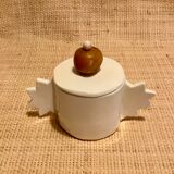 Glazed ceramic box of French artisanal manufacture vallauris