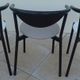 6 gondola-style chairs with a metal structure for indoor and outdoor use.