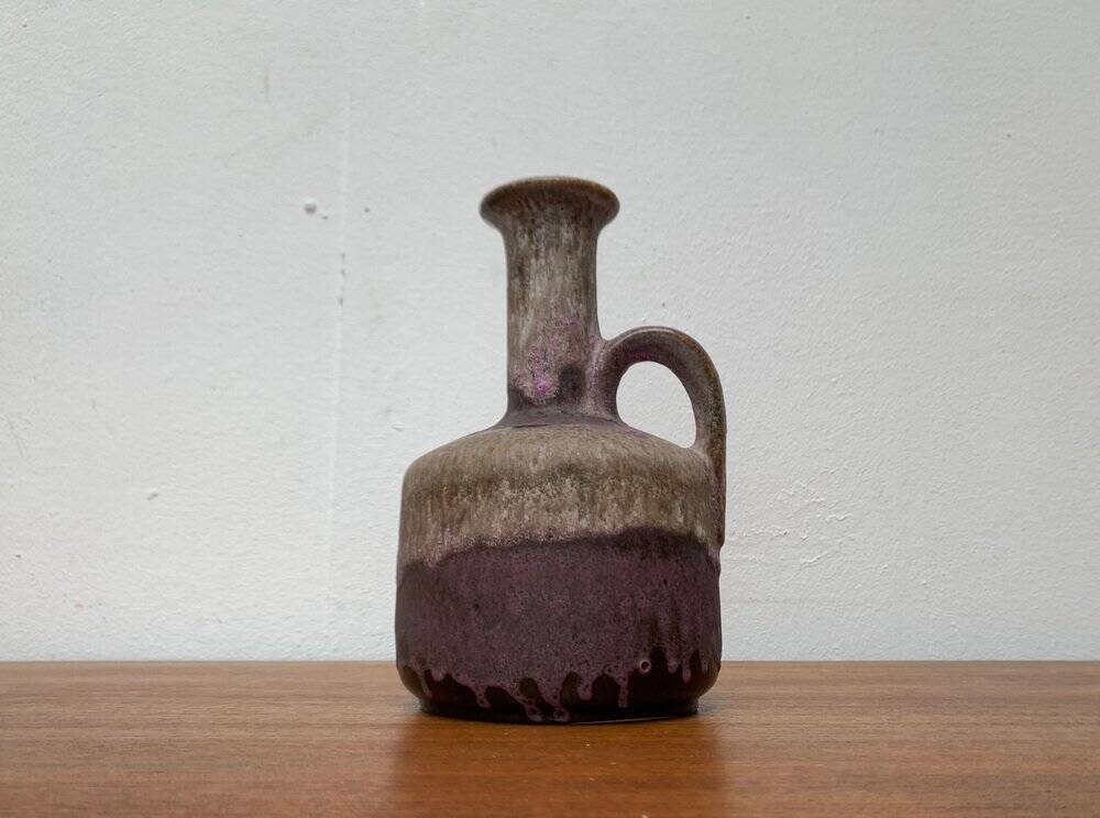 Brutalist Fat Lava Pottery Vase from Ruscha, West Germany, 1960s