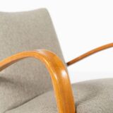 Pair of Bentwood Armchairs by Jindrich Halabala H269, Czech Republic, 1940s