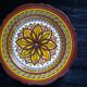 Old henriot quimper plate earthenware rosette decoration