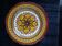 Old henriot quimper plate earthenware rosette decoration