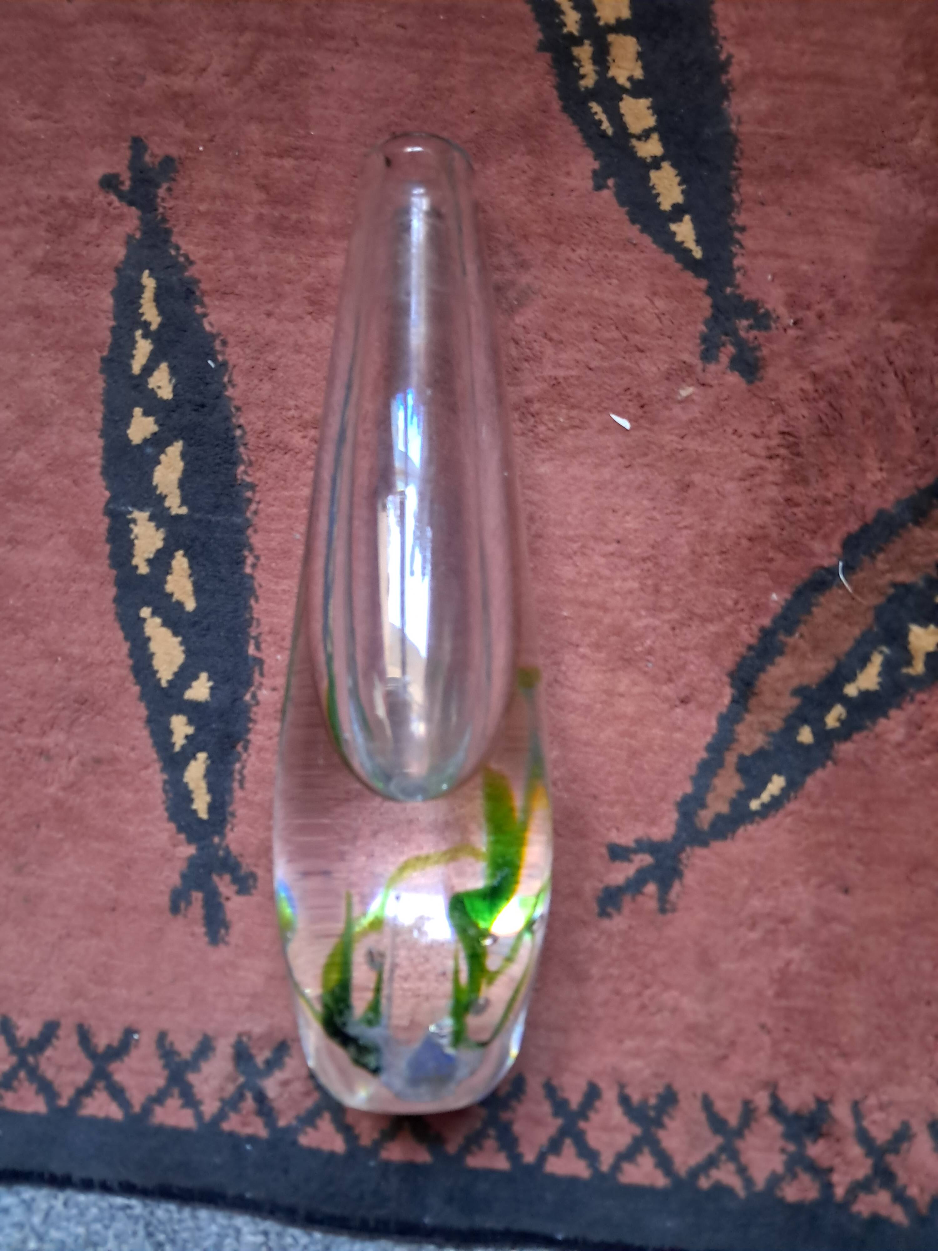 Very original vintage Swedish glass vase.