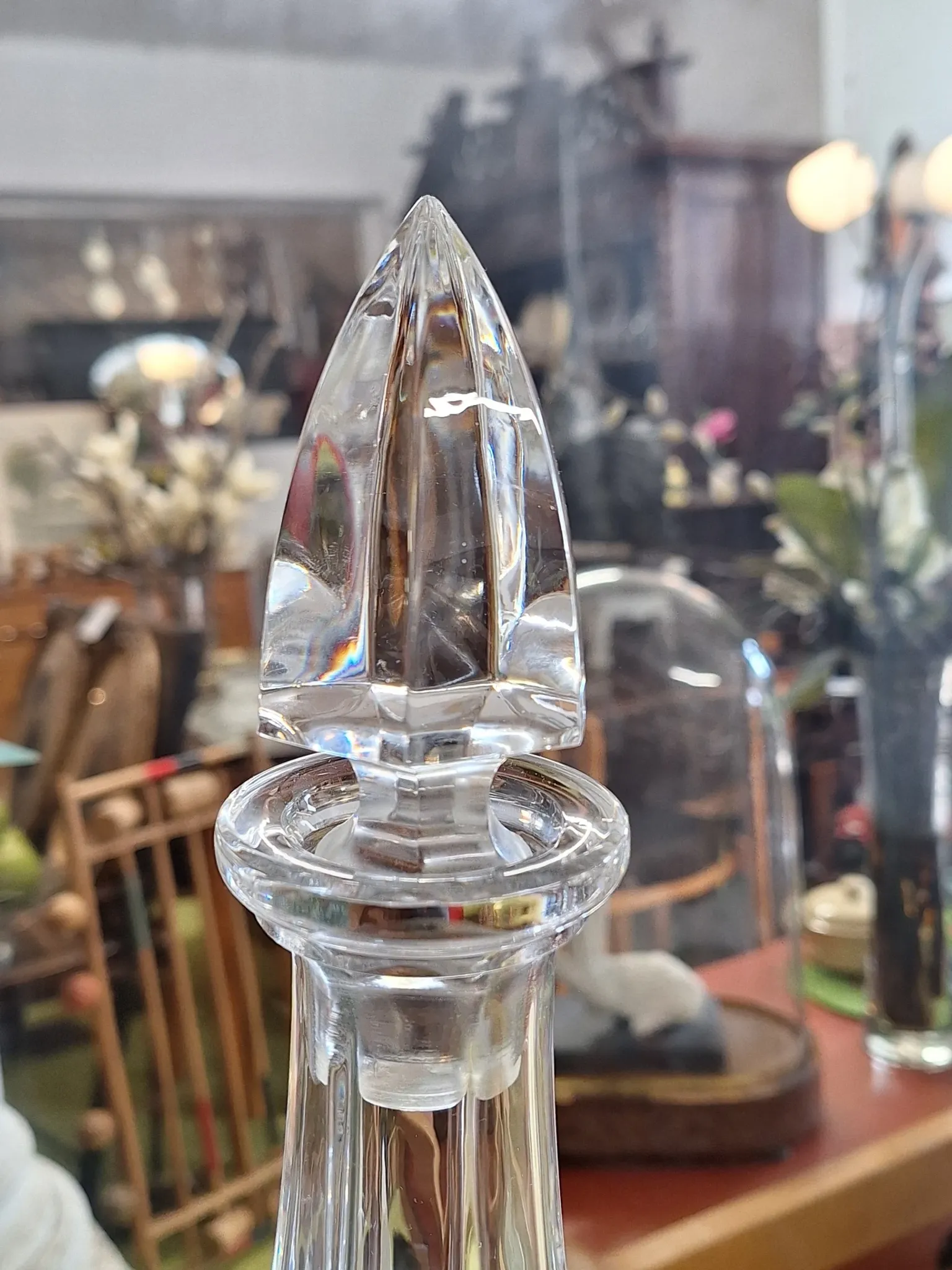Crystal wine carafe