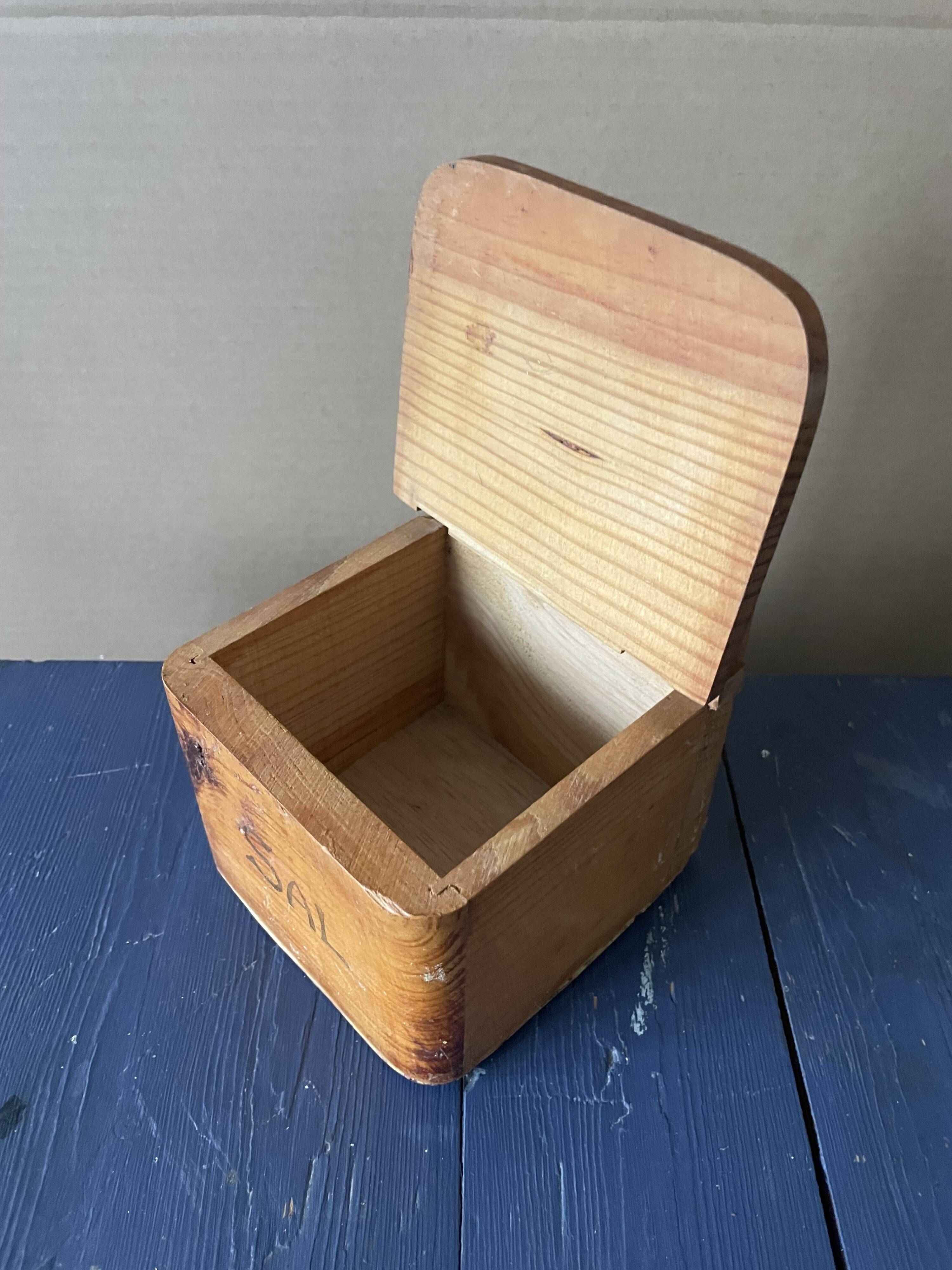 Old wooden salt box