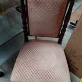 Nursing chair in velvet fabric