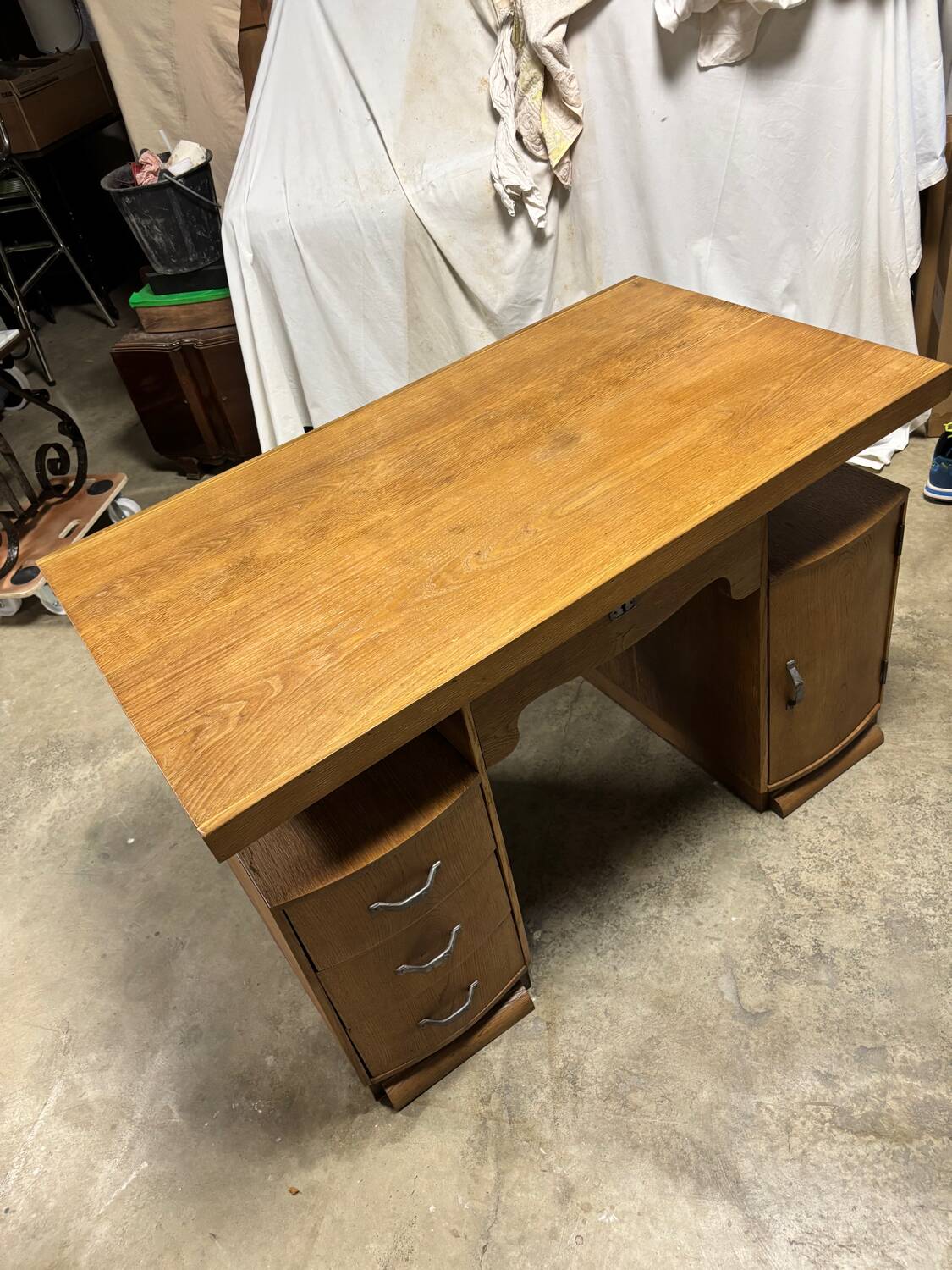 Solid wood desk