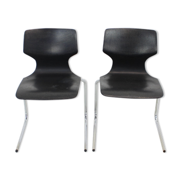 Set of 2 Pagwood chairs by Flototto, 1982