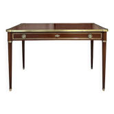 Louis XVI style flat desk in mahogany from around 1950.