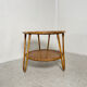 Table basse en rotin 1960