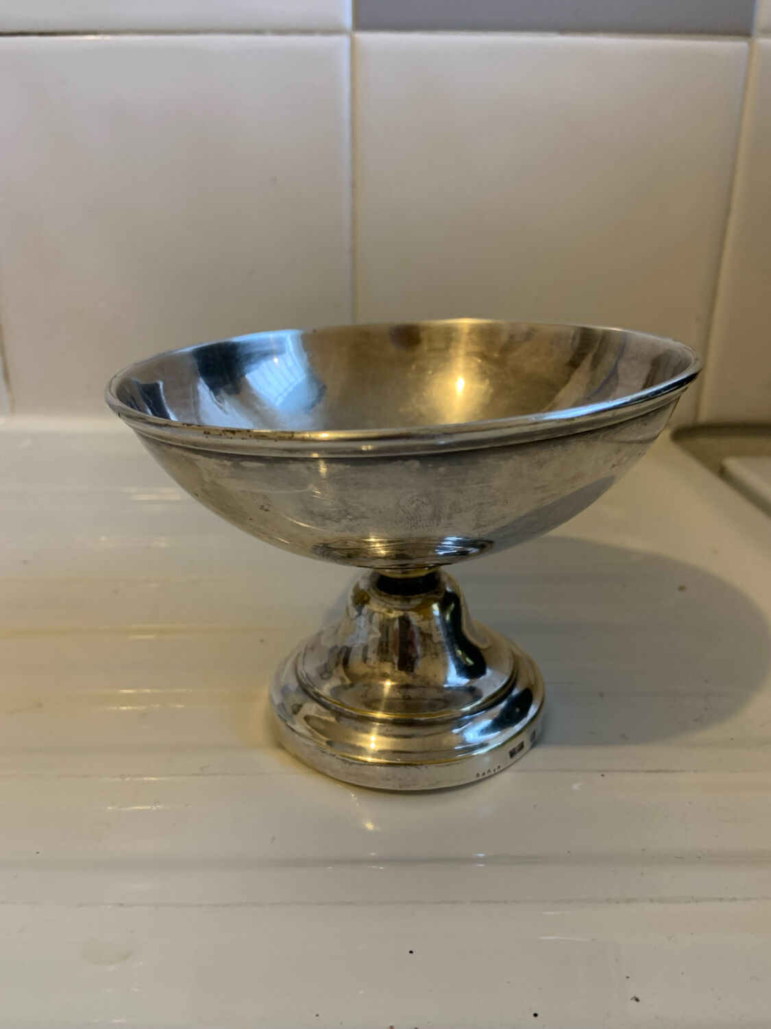Vintage Christofle silver-plated compote bowl