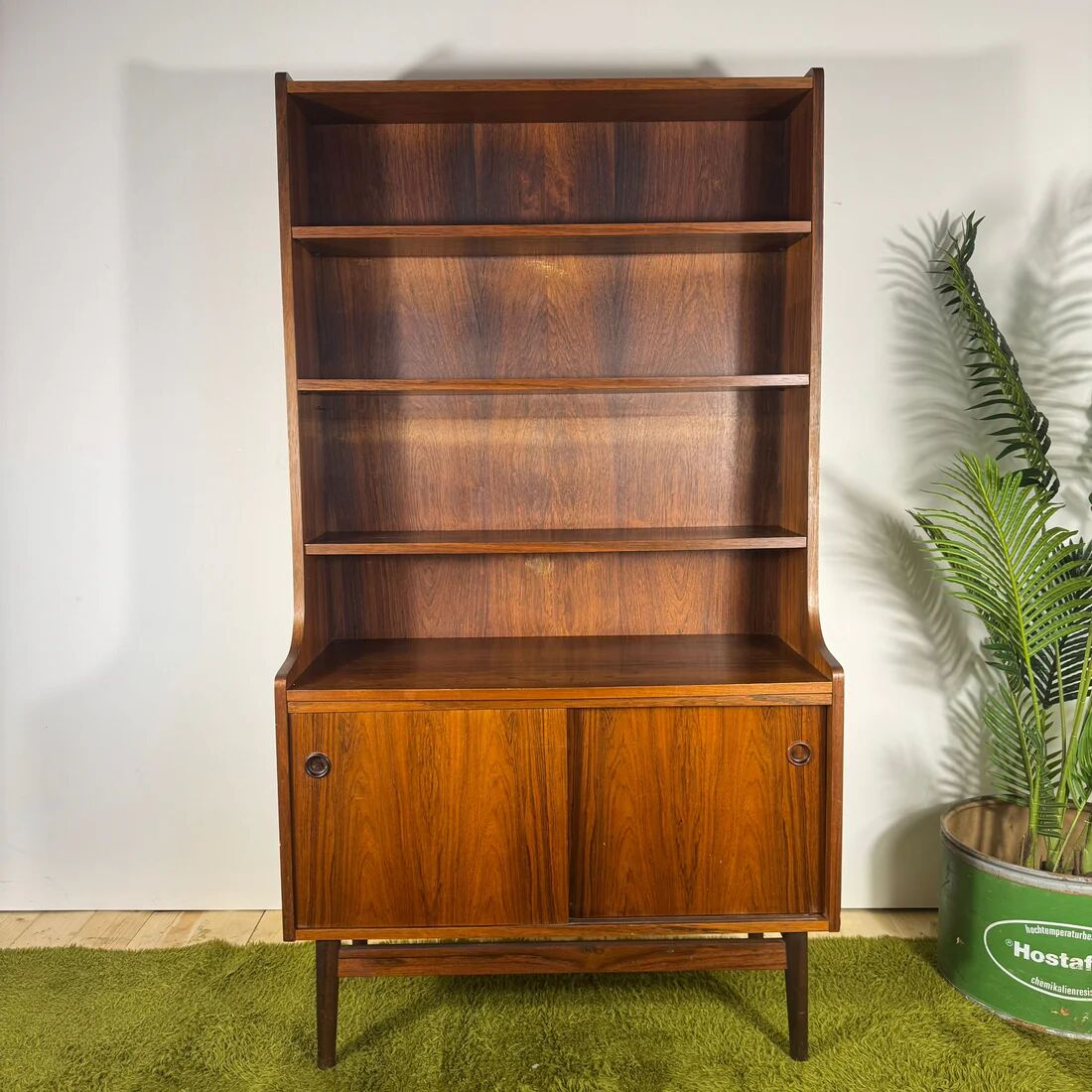 Vintage rosewood bookshelf – mid-century modern Scandinavian design