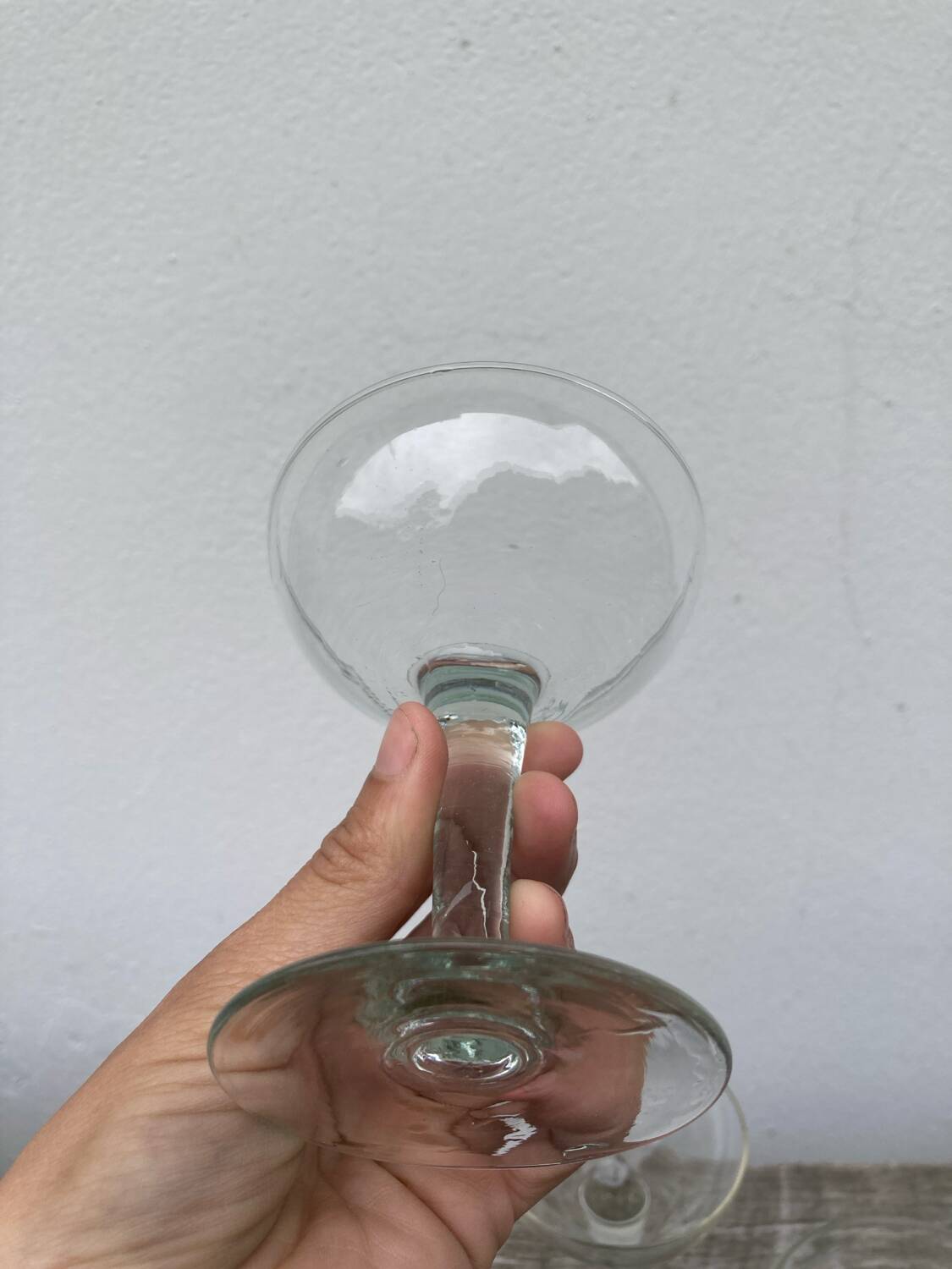 6 blown glasses / old cups