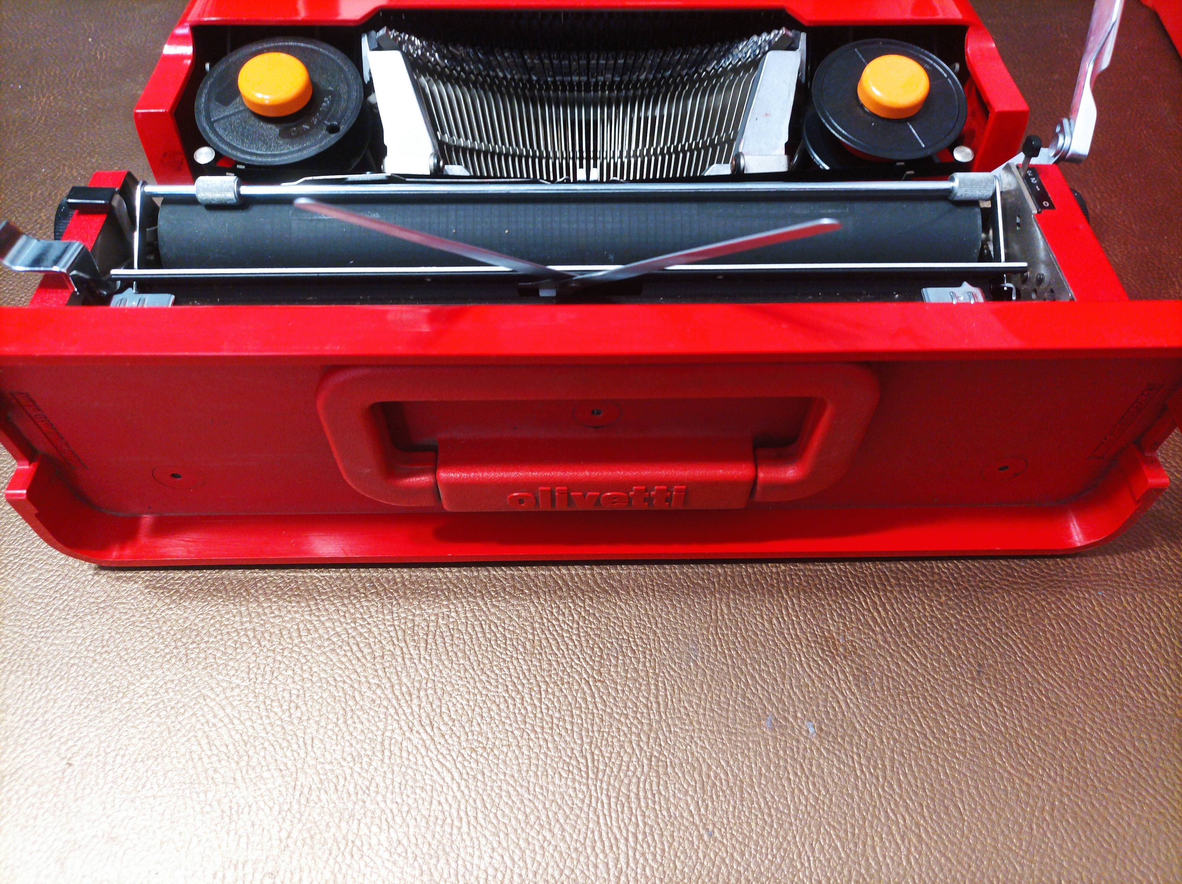 Valentine model typewriter by Ettore Sottsass for Olivetti