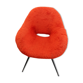 Vintage 70' fur armchair