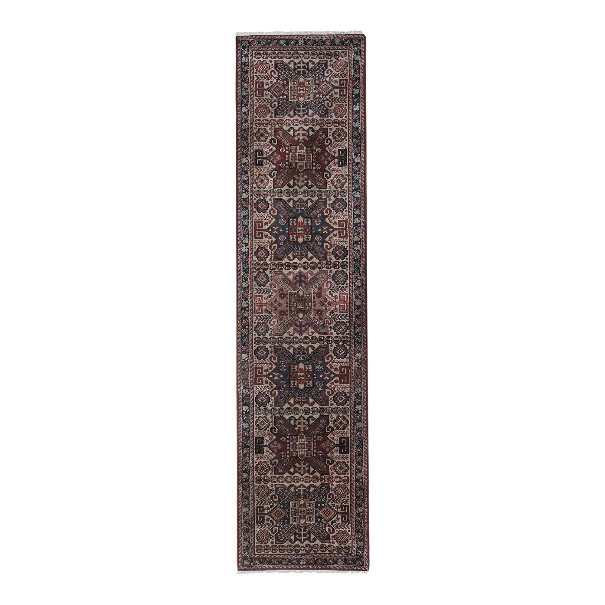 Vintage Turkish hallway rug 77x305 cm