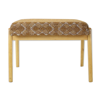 Mid-century wood stool or footstool/ton, 1966’s