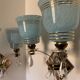 Art Deco mirror glass wall lights