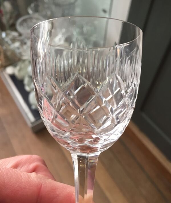 Suite de 10 verres a porto ou vin cuit lemberg cristal de lorraine