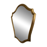 Small vintage gilded wood mirror