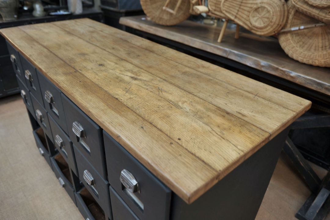 Commercial furniture in fir with drawers 1930