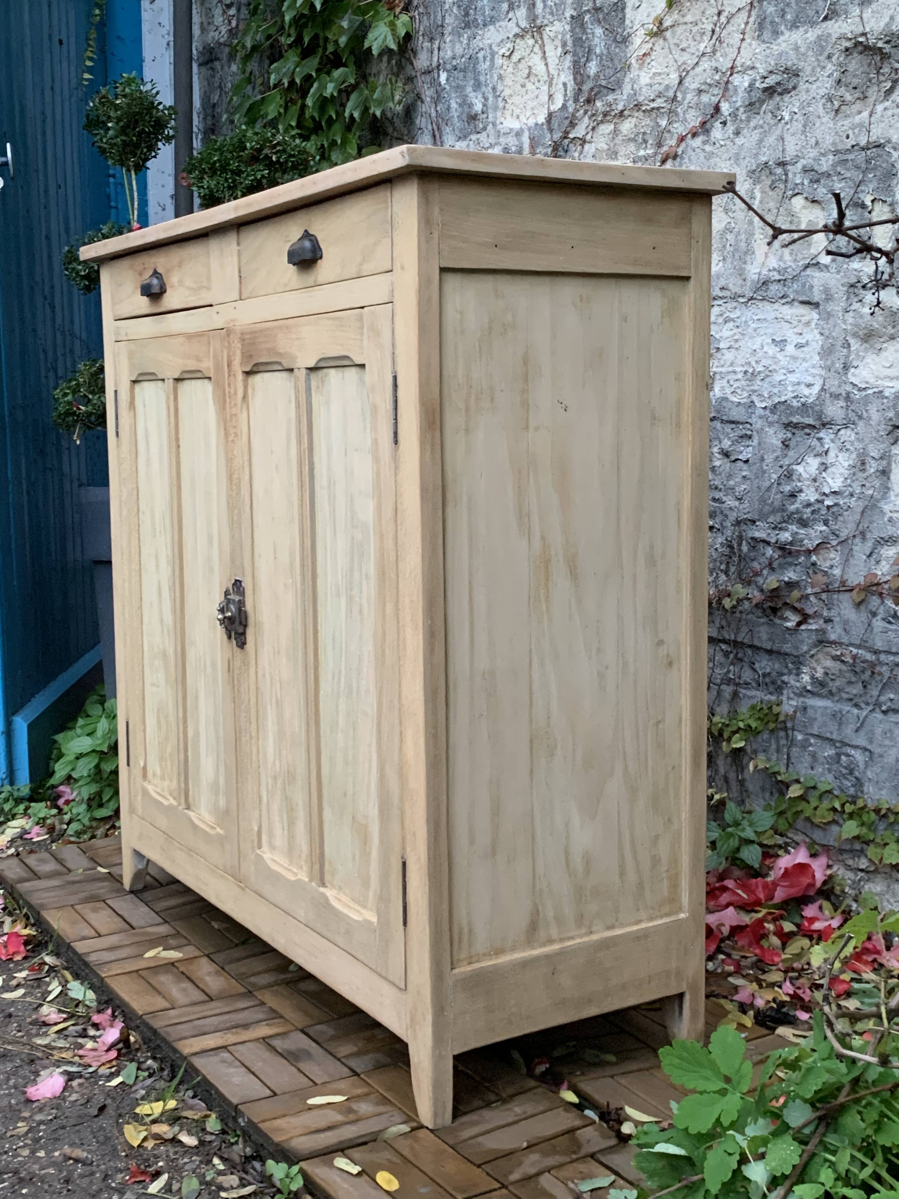 Buffet parisien ancien bois brut
