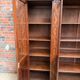 Large oak pharmacy display cabinet