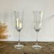 4 flûtes à champagne «octime » LUMINARC France vintage 