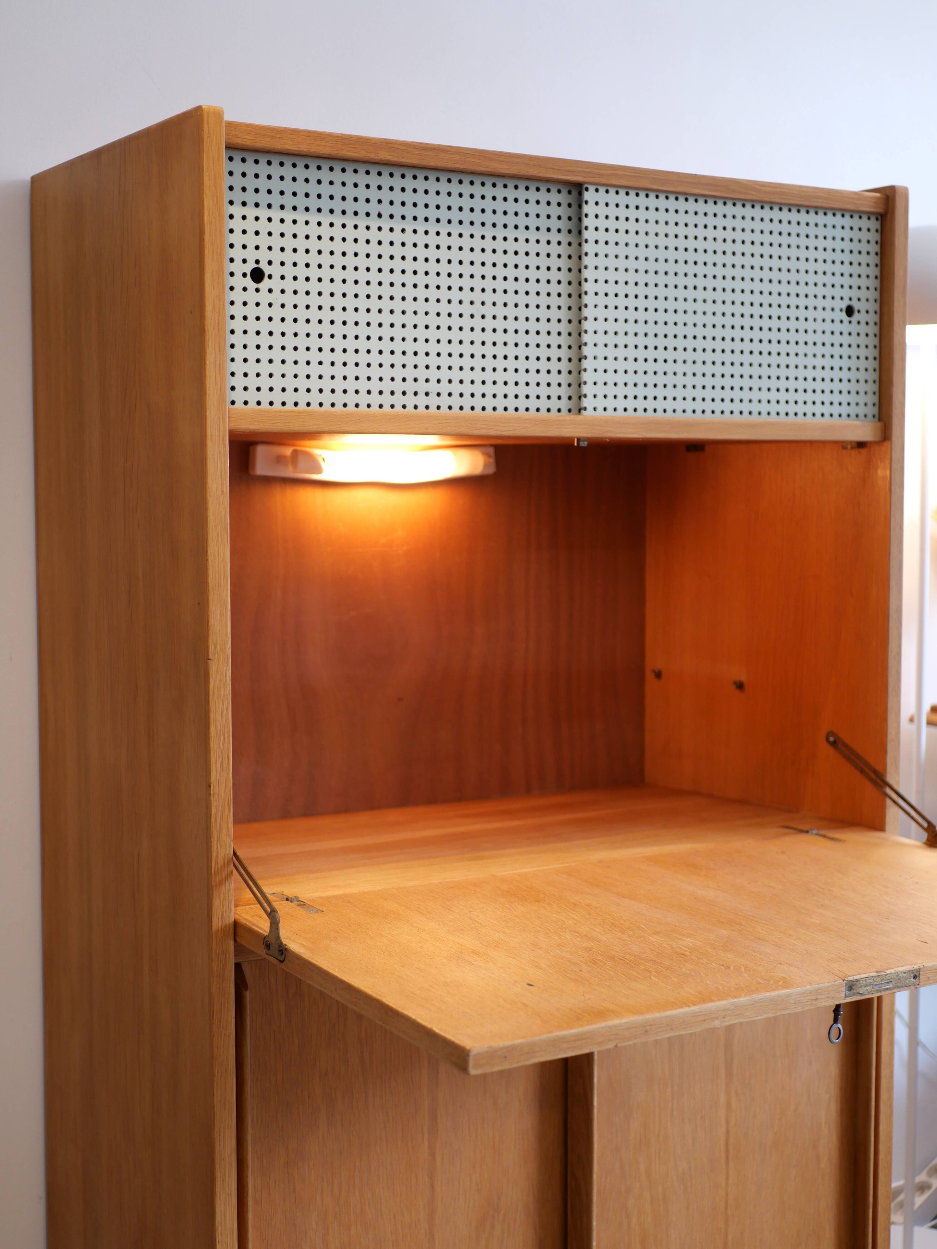 Vintage secretary with compass legs