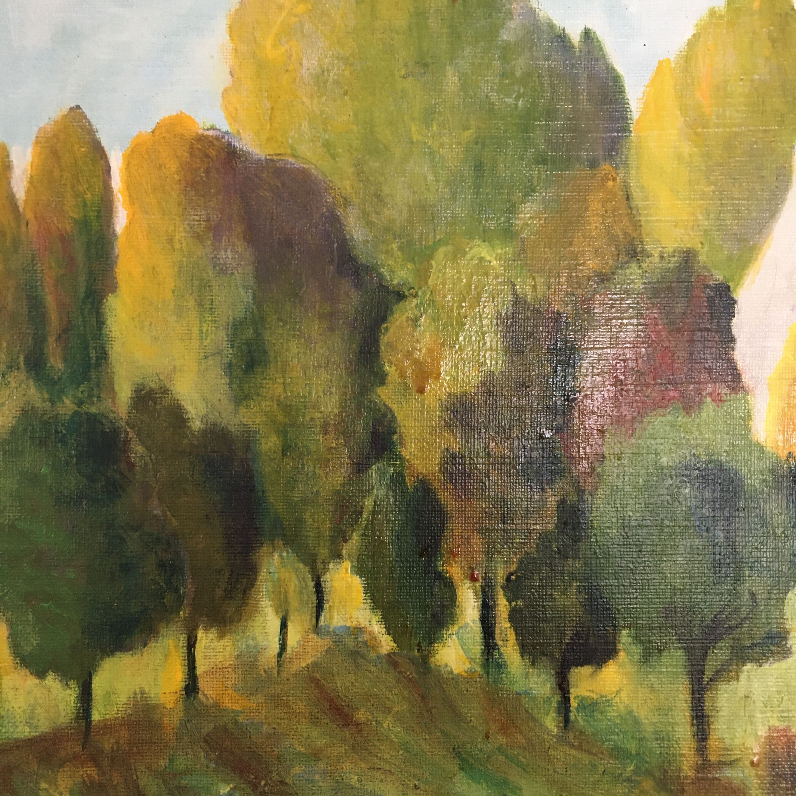 Table Trees and House