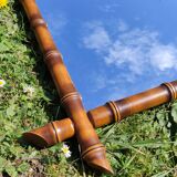 Large antique wooden mirror