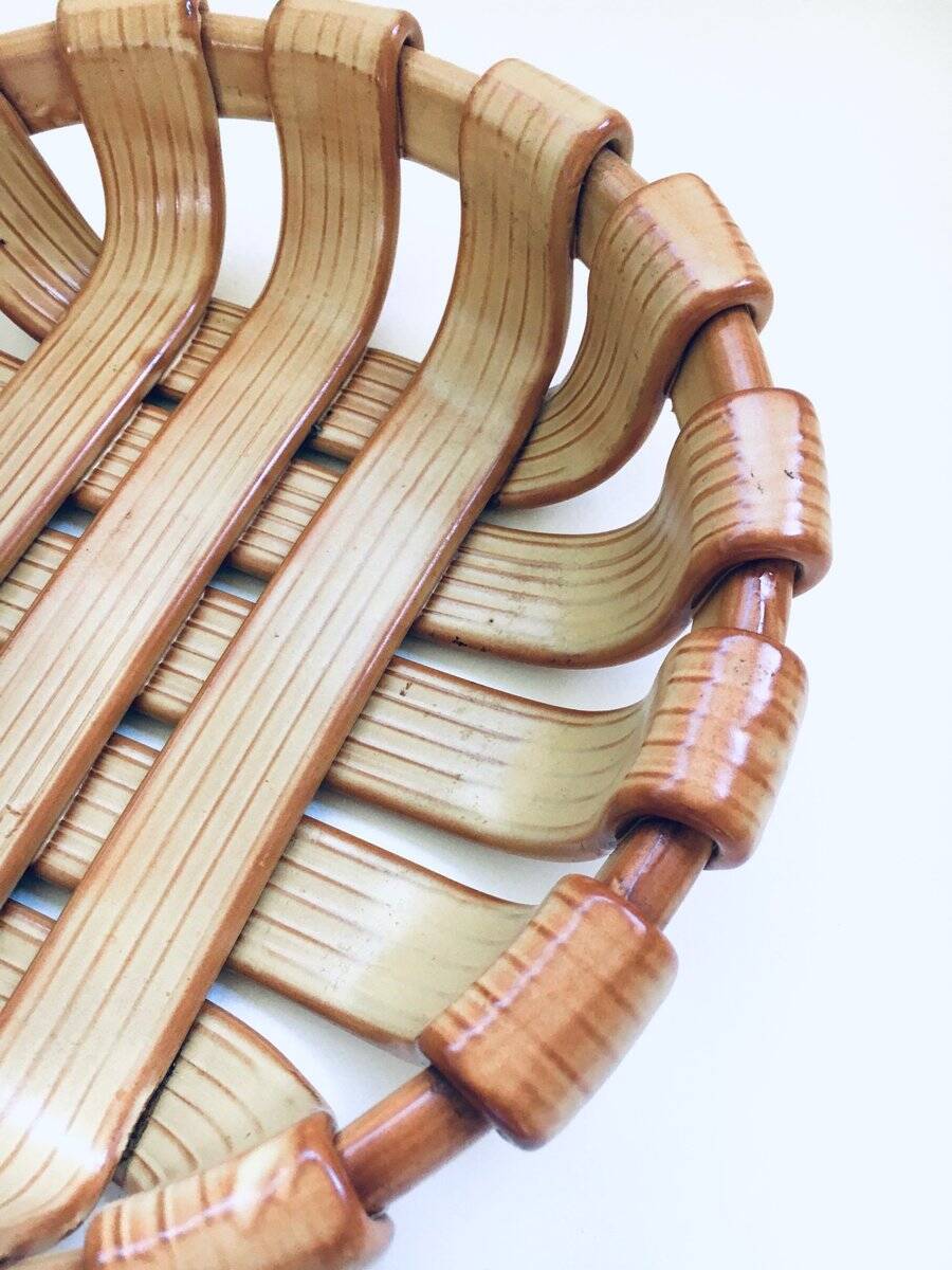 Vintage Art Studio Ceramics Braided Bowl, 1960s