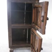 18th-century German primitive cabinet on sledge feet with forged hardware