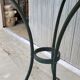 Parisian bistro pedestal table in antique marble