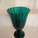 Green chalice vase from the 1970s.