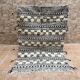 Small black Moroccan Berber Zanafi kilim rug for bedroom and living room.