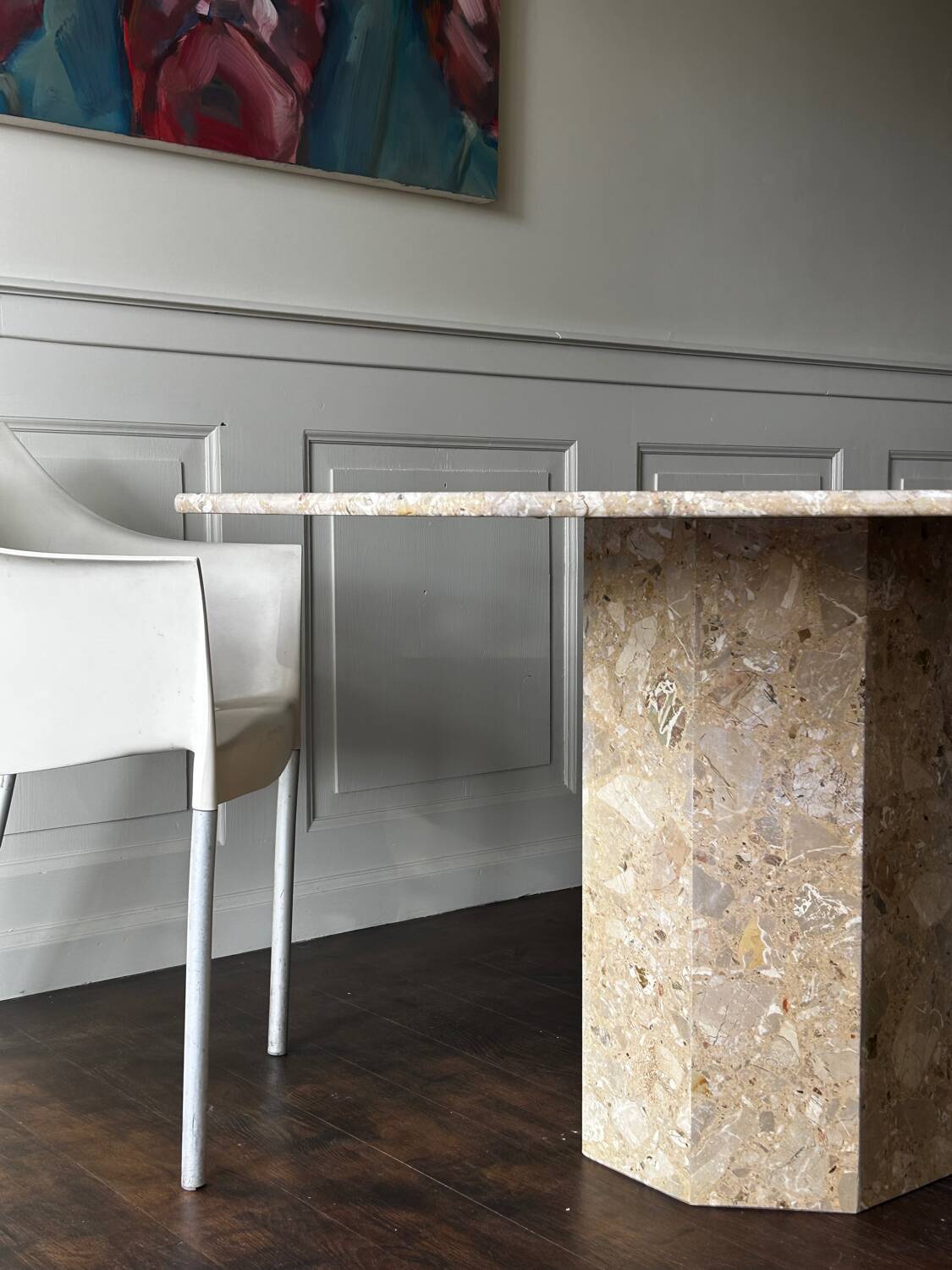 Vintage marble dining table