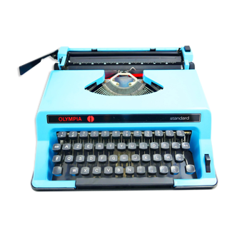 Machine to type Olympia Standard blue pastel vintage revised new ribbon