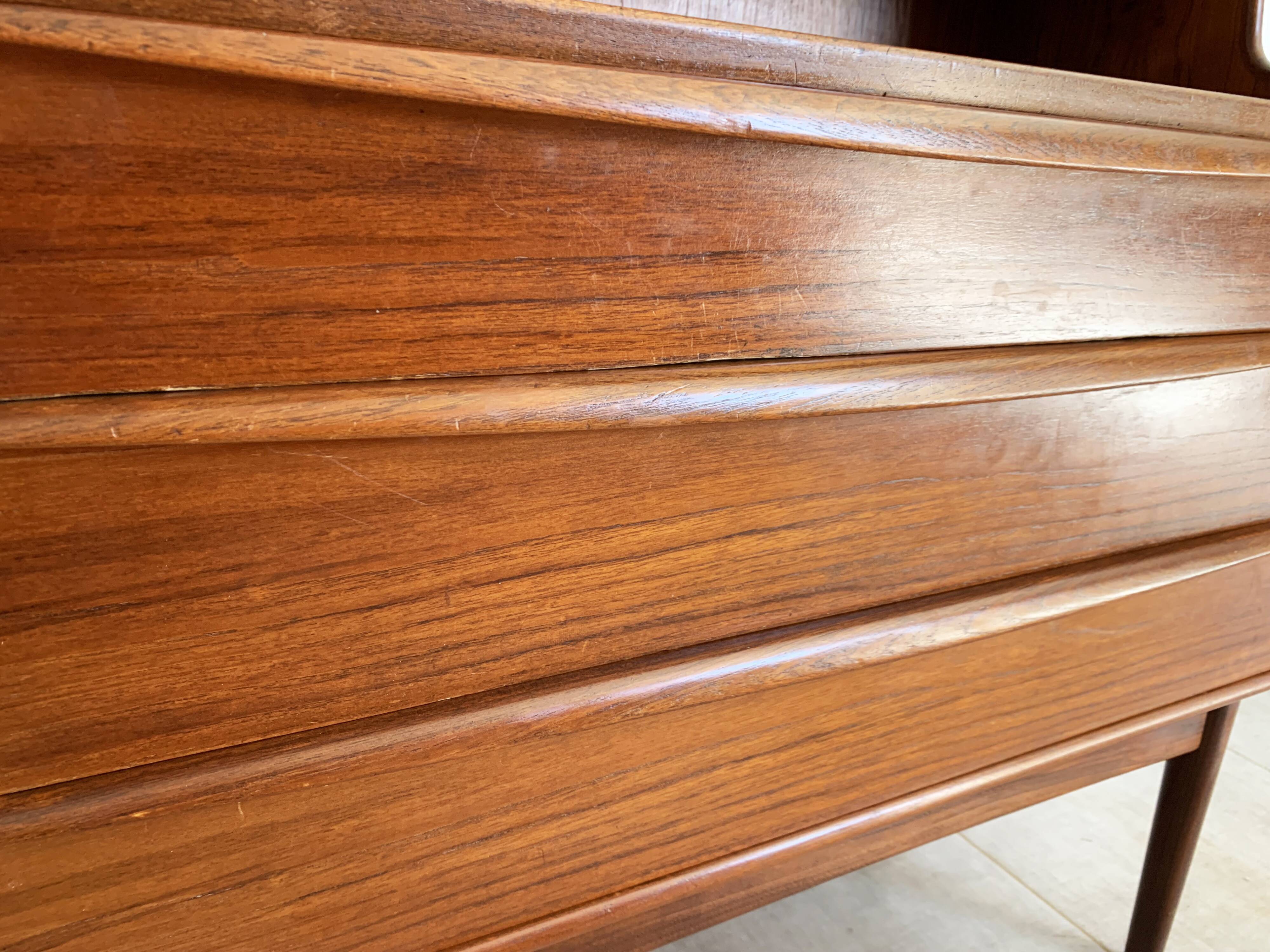 Secretaire vintage danois en teck par svend a.madsen