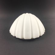 Set of 4 Shell-Shaped Opaline Glass Wall Lamps from Limburg, Germany, 1970s