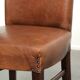 Set of 6 sheepskin dining chairs in a cognac colour with a lovely patina