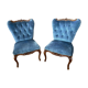 Paire de fauteuils crapaud