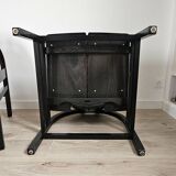 Vintage Argos armchair pair – Baumann – stained beech wood