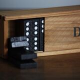 Wooden domino game